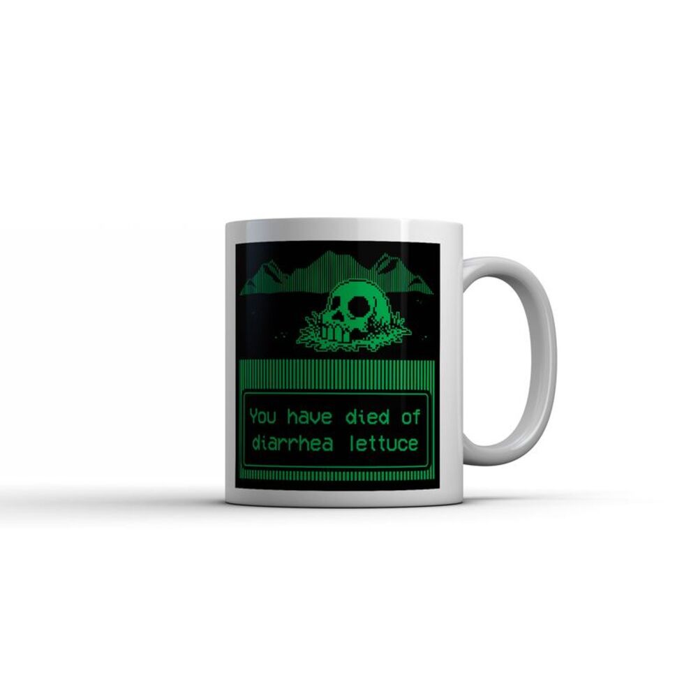 You Have Died Of Diarrhea Lettuce Mug Funny Sarcastic Coffee Cup